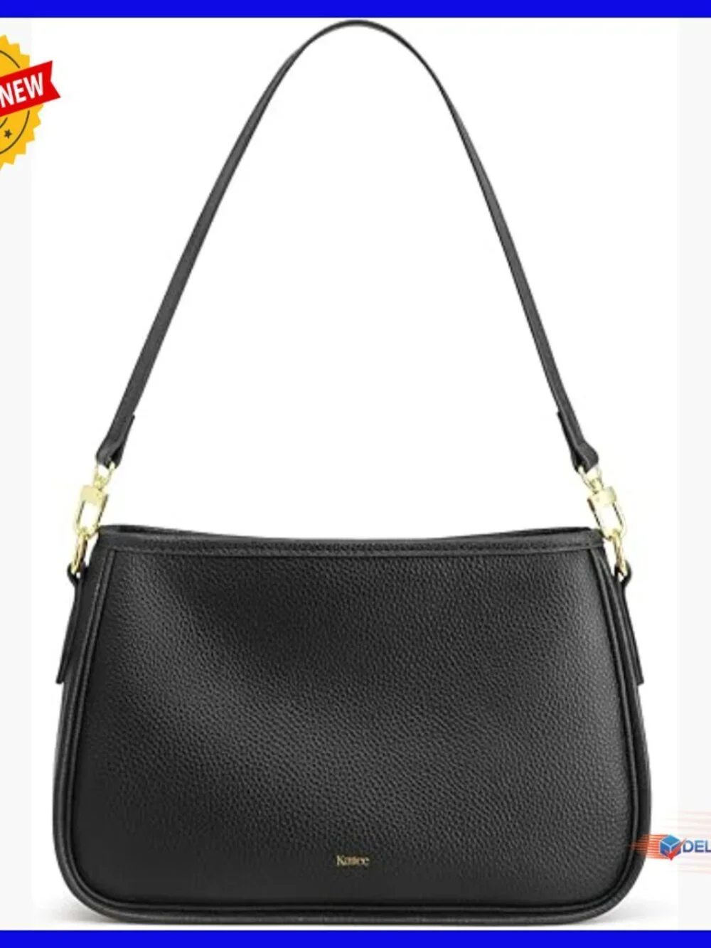 Medium Leather Hobo Crossbody Bag with 2 Removable Straps, Adjustable